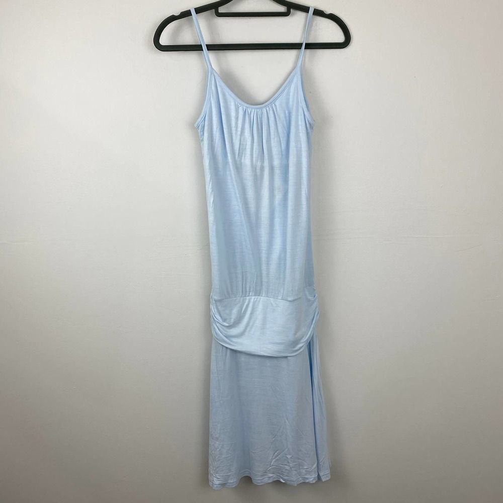 Island Importer, Light blue slip dress.